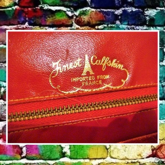 Vintage Calfskin Purse Imported From France - Picture 4 of 5